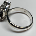 Meteorite Ring Statement - Engagement Ring - Sterling Silver