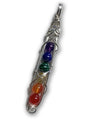 7 Crystal Chakra Pendant Sterling Silver