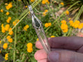 1.8gm Moldavite with Lemurian Quartz Pendant Sterling Silver