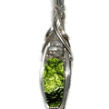 1.8gm Moldavite & Herkimer Diamond Sterling Silver