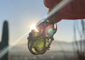 Moldavite with Super Seven Crystal Pendant m7g