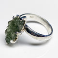 Moldavite Sterling Silver Adjustable Ring - Transformation