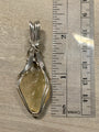 Libyan Desert Glass Pendant in Sterling Silver