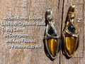 Tiger Eye and Black Onyx Pendant - Protection, Courage, Healing