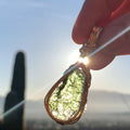 Large 5gm Moldavite Pendant 14K Gold Fill