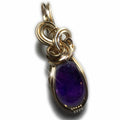 Amethyst Necklace Pendant 14K Gold Filled