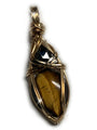 Tiger Eye and Black Onyx Pendant - Protection, Courage, Healing