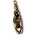 Grounding Protection Pendant, Hematite Smoky Quartz  Black Tourmaline