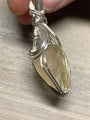 Libyan Desert Glass Pendant in Sterling Silver