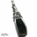 1.8gm Moldavite & Herkimer Diamond Sterling Silver