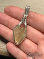 Libyan Desert Glass Pendant in Sterling Silver