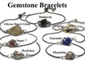 Gemstone Bracelets - Moldavite , Libyan Glass, Super Seven, Herkimer Diamond, Phenekite