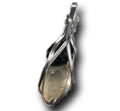 Moldavite and Libyan Desert Glass Crystal Pendant