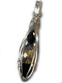 Grounding Protection Pendant, Hematite Smoky Quartz  Black Tourmaline